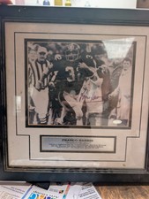 Franco Harris Signed 8x10 Framed Immaculate Reception Photo Auto Steiner COA HOF