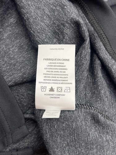 FootJoy FJ Heather Yoke 1/2 Zip Vest Mens Sz Medium Black/Grey 4-Way Stretch NEW - Picture 10 of 10