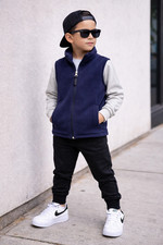 Boys Gilet Gillet Kids Age 9 Fleece Warm Full Zip Light Weight Jacket Pockets