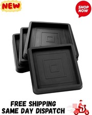 Furniture Coasters Cups, Rubber Furniture Feet Caster Cups Floor Protectors 4Pcs