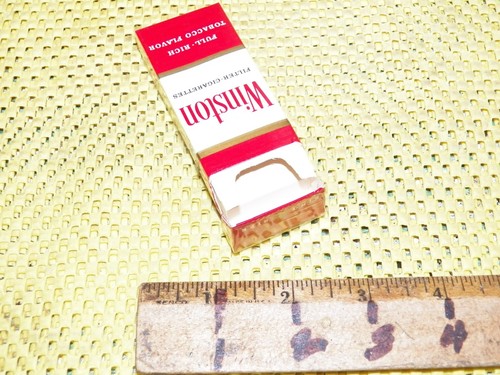 Vintage UNITED AIRLINES Complimentary WINSTON King Size Cigarette Empty Pack - Picture 3 of 6