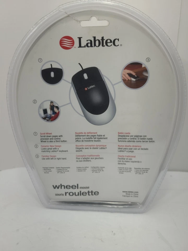 Labtec Wheel Mouse Roulette New 653913-1403 - Image 2 of 3