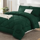California King Comforter Set Emerald Green - Cal King Bed in a Bag 7 Pieces,.
