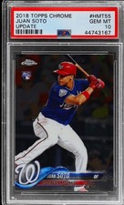 2018 Topps Chrome Update Juan Soto RC Rookie PSA 10 NY Mets