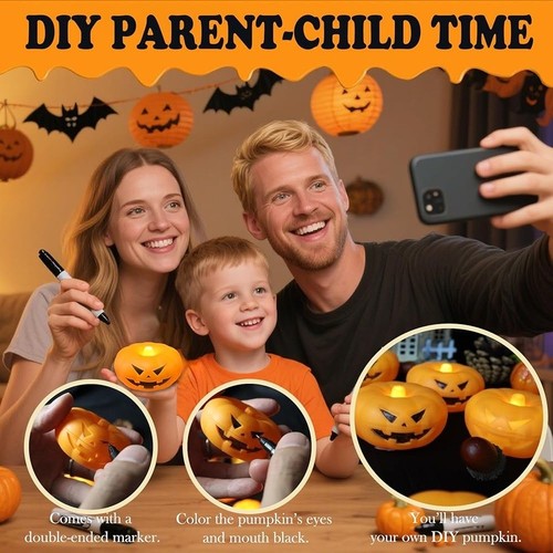 Velas Flotantes con Varita Mágica 20 Piezas Decoraciones Fiesta Halloween Control Remoto - Imagen 46 de 52