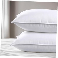 Bed Pillows Size Set of 2, Hotel Quality, Down Alternative Pillow Queen Firm
