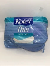 Vintage Kotex Maxi Pads 1986 Thin Pads Medium Flow Open Package 15 Pads Total