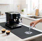 Dish Drying Mat & Coffee Mat for Kitchen Counter, Absorbent Microfiber Waterproo
