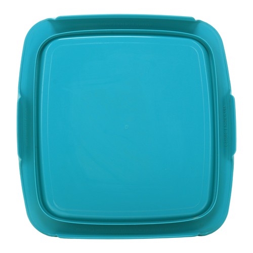 Pyrex C-222 2qt Easy Grab Glass Baking Dish and C-222-PC Blue Lid - Picture 3 of 6