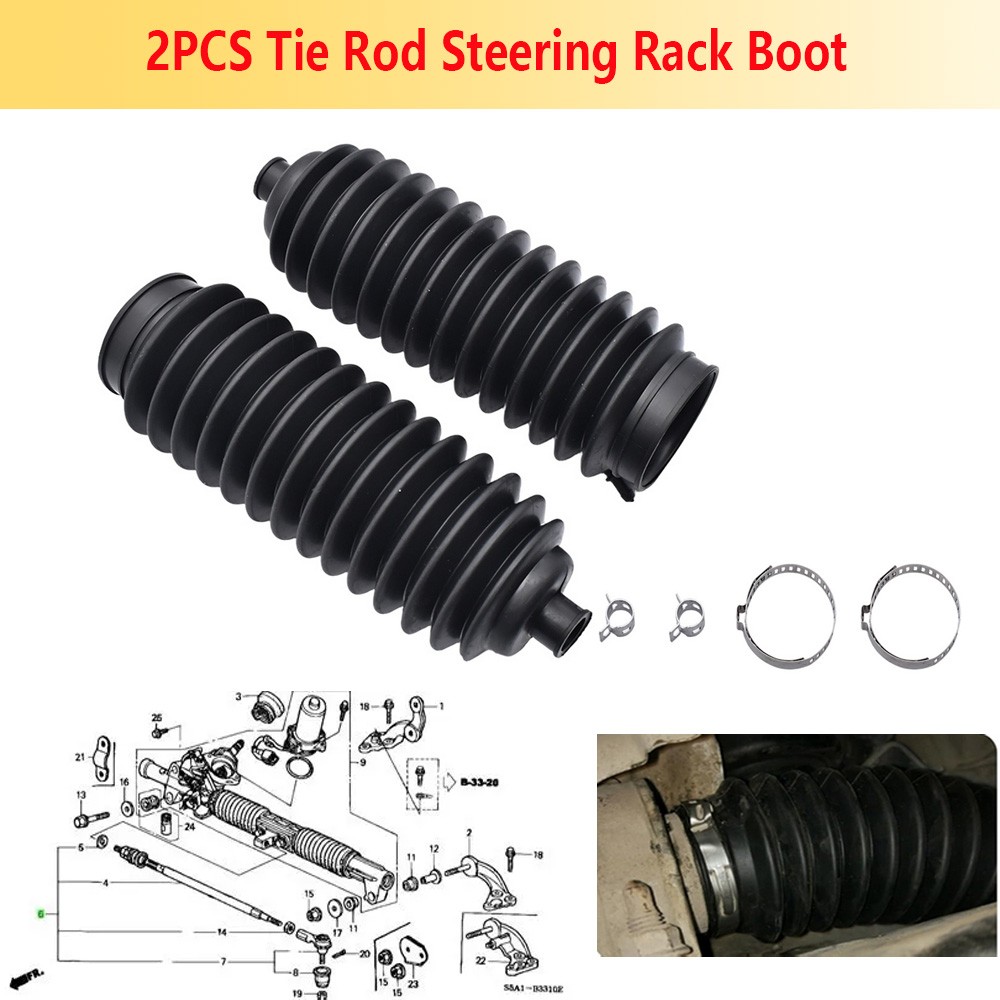 Silicone Rack Pinion Inner Tie Rod Steering Bellow Boot For Honda Acura Isuzu