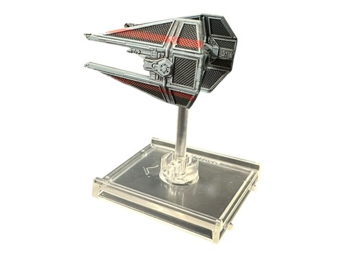 Star Wars Tie Interceptor Red Stripe Schiff & Ständer & Karten X-Wing Miniaturen Spiel - Bild 5 von 9