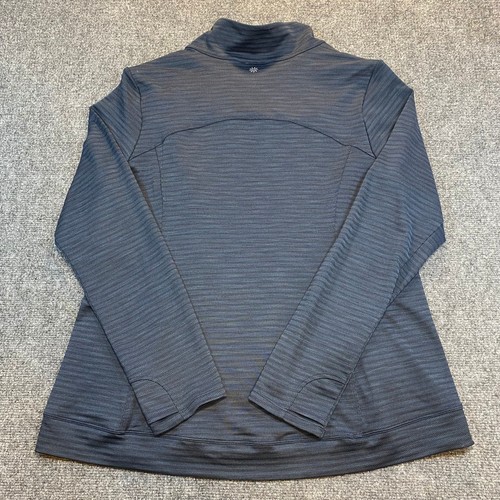 Athleta Blue Blissout Asymmetric Zip Knit Jacket Womens XL Stretch - Picture 3 of 7