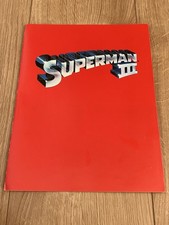 Superman III 3 - 1983 preview film screening handout pressbook.Christopher Reeve