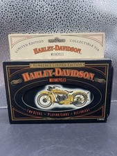 Harley Davidson two deck playing cards 1997 Limited Edition New Sealed in Tin