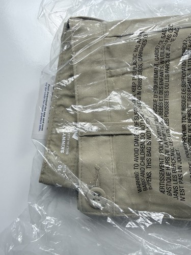 Old Navy Jungen Skinny Basic Hose Größe 10 Slim Khaki Beige Neu mit Etikett - Bild 2 von 4