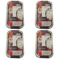 4 X Grillschweine Bbq Grillplatte Aluminium GrillzubehöR 5 StüCk 18X11Cm
