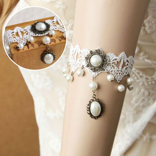 Pearl Upper Arm Cuff Lace Upper Arm Cuff Upper Arm Band Arm Cuff Jewelry - Picture 10 of 11