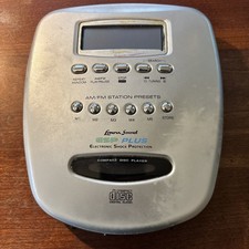 Portable CD Player Lenoxx Sound Model CD-91 AM/FM Radio ESP Plus