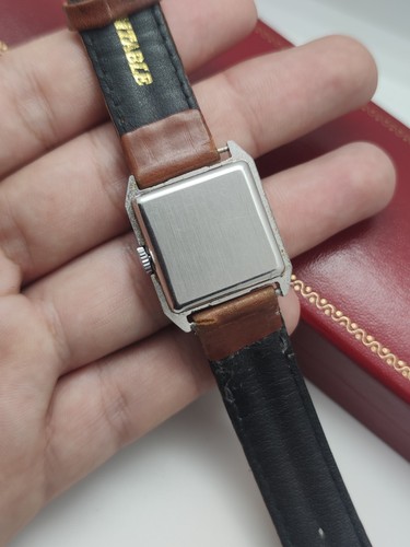 Orologio Vintage Tank Paris Jean Herber Carica Manuale Cifrari Romano Swiss Made - Foto 8 di 18
