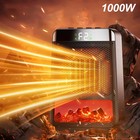 1000W Electric Desktop Fireplace Space Heater Portable LED Ceramic Hot Air Fan