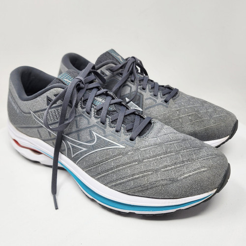 Mizuno Wave Inspire 18 Running Shoes Men 11.5M Ultimate Grey/Silver 411357.UG73 - Foto 1 di 14