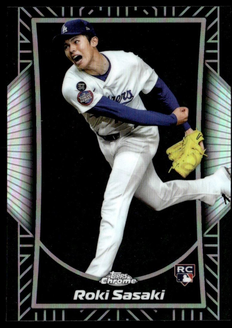 レア サンキョー ローズボンボン 2025 Topps Chrome Shadow Etch Roki Sasaki Los Angeles Dodgers #SE