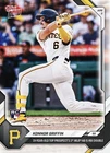 Konnor Griffin RC Debut 1st AB is RBI Double 2026 MLB Topps NOW Card 49