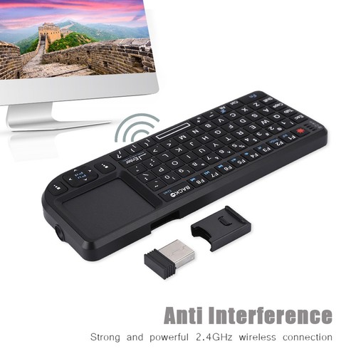 2.4Ghz Wireless Touchpad/Rechargeable Mini Thin Usb Backlit Keyboard AM - Picture 7 of 8