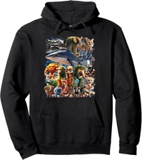 Italian Brainrot Costume Gen Z Character Collage Unisex Hooded Sweatshirt