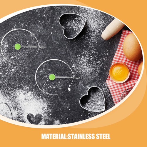 15 Pcs Stainless Steel Egg Cooking Rings Shaper Metal Poacher Pancake Mold - Bild 8 von 12