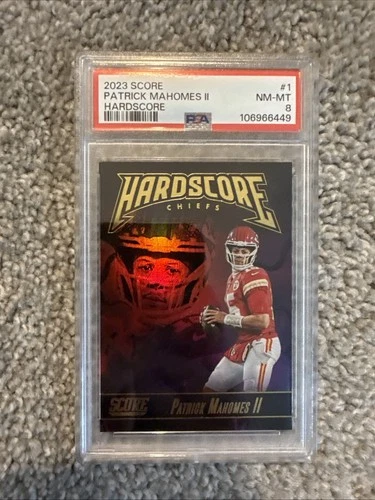 2023 Score - Hardscore Patrick Mahomes II #1 PSA 8