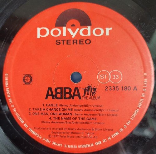 Abba Album LP vinyl Asia Polydor 1977 for retail in Hong Kong, Malaysia and - Picture 3 of 4