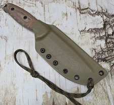 KYDEX SHEATH  FOR COLD STEEL REPUBLIC BUSHCRAFTER, BELT CLIP,  HANDMADE,  CS070