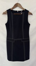 Tommy Hilfiger Navy Blue Sheath Dress with White Front Stitching Women’s Size 2