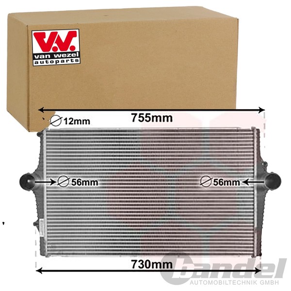 VAN Wezel LadeluftkÜHler LLK TurbokÜHler Passend FüR Volvo S60 S80 V70 XC70 |-image
