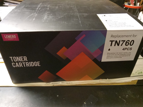 Toner Cartridge For Brother Printer TN760 4pack