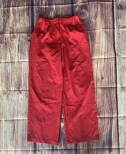 Art Class Girl's Elastic Adjustable Waist Side Pockets Red Flare Dress Pants XXL