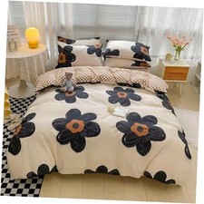Floral Comforter Sets King Women Girls Black Sunflower King-104" 90" Floral 5