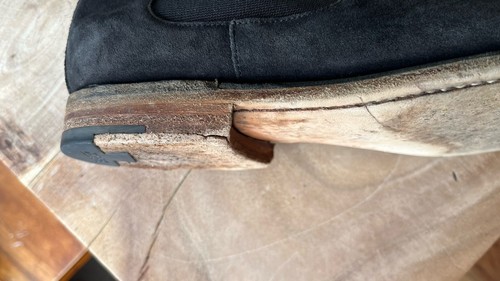 Barker Creative Mens Black Suede Leather Chelsea Boots UK9F Made In England - Afbeelding 11 van 11