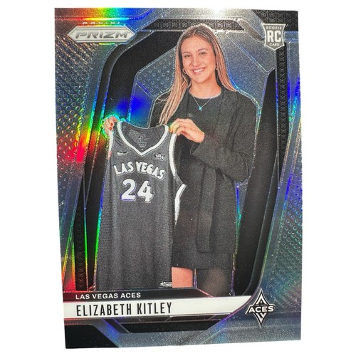 2024 Panini Prizm WNBA - Elizabeth Kitley #140 Silver Prizm (RC) Las Vegas Aces - Picture 1 of 2