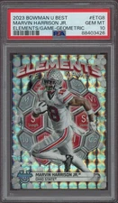 2023 Bowmans U Best Elements Of The Game GEOMETRIC Marvin Harrison Jr. PSA 10