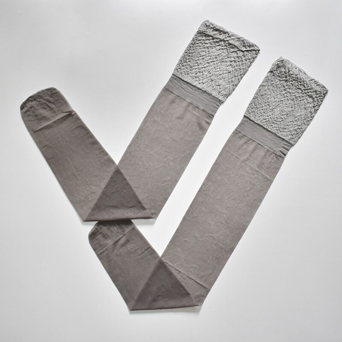 Lote 4 pares! Top arrugado sedoso sombra ultra transparente muslo alto sandalia medias - Imagen 19 de 21