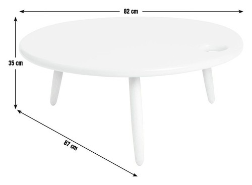 Habitat 60 Yumemi Round Coffee Table by Felix Conran - Grey - Picture 3 of 8