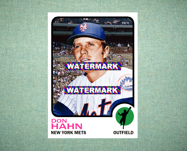 Don Hahn New York Mets 1973 Style Custom Baseball Art Card eBay