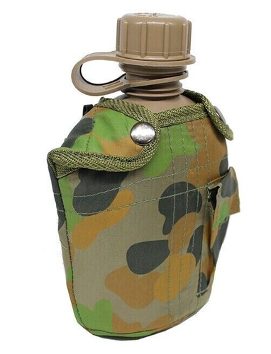 Alice Water Bottle Cover Only Furry Felt Lined Army Style Pouch Auscam Camouflag - Picture 5 of 16