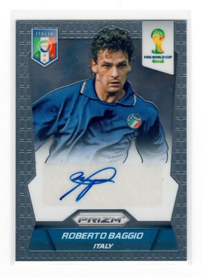 スポーツ roberto baggio 2014 Panini Prizm World Cup Roberto Baggio Signatures