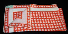 Vintage Scarf Carol Stanley Magic Blend Momme Rayon Silk Polka-Dots 17"