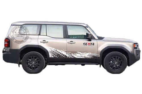 Graphics Mud Splash Stripe Car Sticker Kit For 2024 Toyota Prado Land Cruiser - Picture 3 of 3