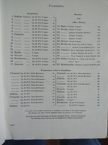 Sonatina Album For The Piano G. Schirmer 51 1967 Louis Kohler Ludwig Klee Rondos - Picture 5 of 5