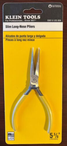 Klein Tools D307-5 1/2C schlanke Spitzzange, 5-5/8 Zoll (143 mm)